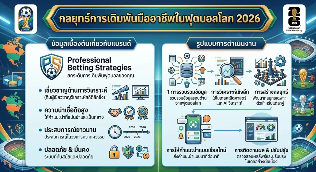 กลยุทธ์การเดิมพันมืออาชีพในฟุตบอลโลก 2026
