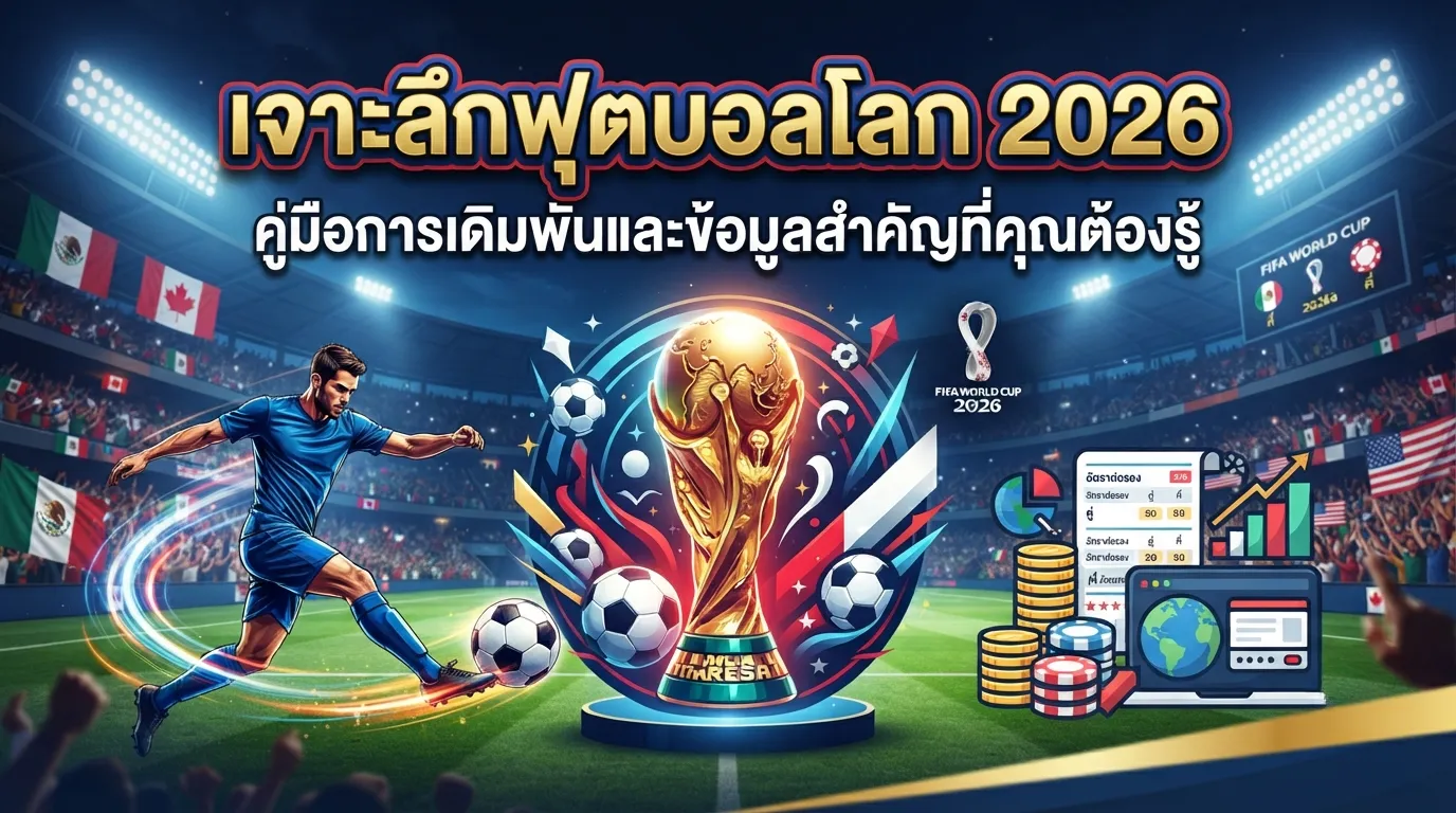 เจาะลึกฟุตบอลโลก 2026: คู่มือการเดิมพันและข้อมูลสำคัญที่คุณต้องรู้